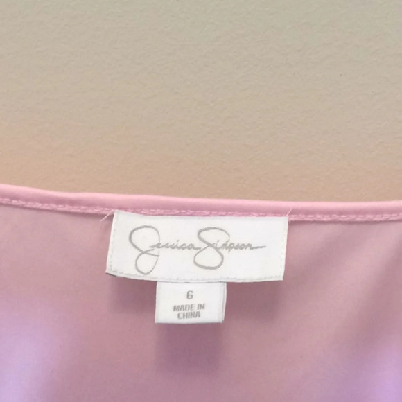 NWT Jessica Simpson Pink Lace Dress Size 6 - Picture 5 of 8